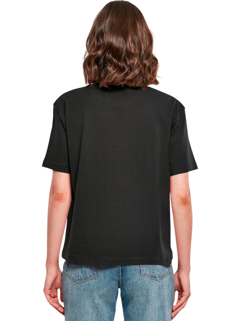 Miss Tee - T-shirt DON'T CARE Noir - Kiabi