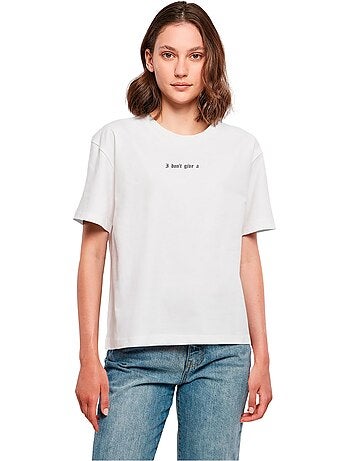 Miss Tee - T-shirt DON'T GIVE A
