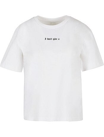 Miss Tee - T-shirt DON'T GIVE A