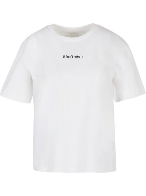 Miss Tee - T-shirt DON'T GIVE A - Kiabi Miss Tee - T-shirt DON'T GIVE A - Kiabi