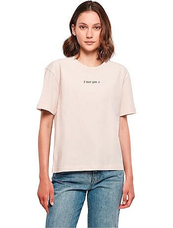 Miss Tee - T-shirt DON'T GIVE A