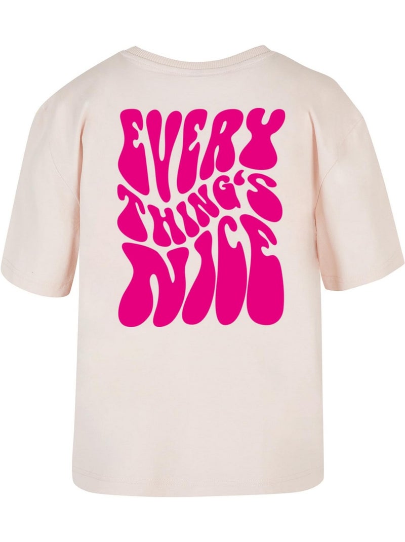 Miss Tee - T-shirt EVERYTHING IS NICE Rose - Kiabi