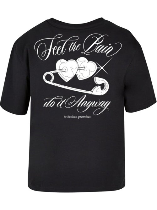 Miss Tee - T-shirt FEEL THE PAIN - Kiabi Miss Tee - T-shirt FEEL THE PAIN - Kiabi