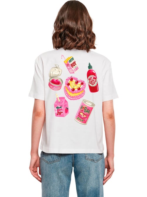 Miss Tee - T-shirt HOT GIRL DINNER - Kiabi Miss Tee - T-shirt HOT GIRL DINNER - Kiabi