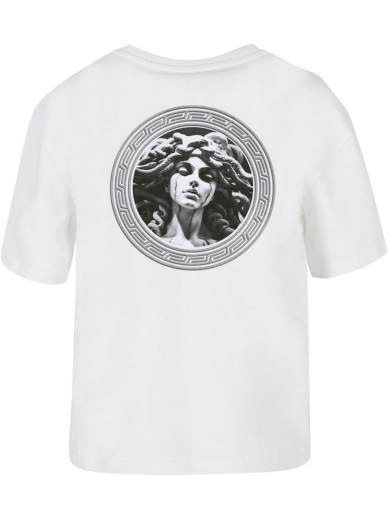 Miss Tee - T-shirt LOOK ME IN THE EYES Blanc - Kiabi