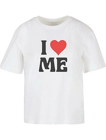Miss Tee - T-shirt motif/style classique LOVE ME