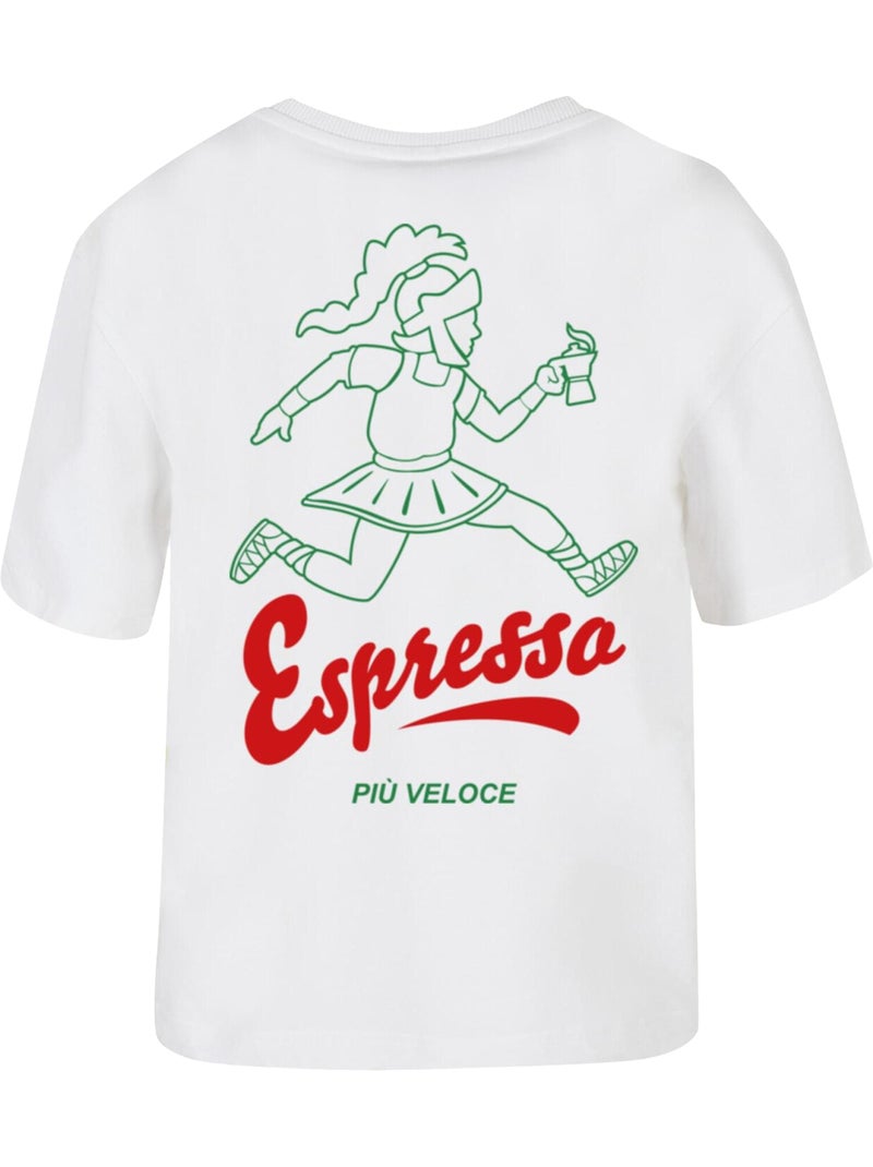 Miss Tee - T-shirt motif/style imprimé au dos PI VELOCE Blanc - Kiabi