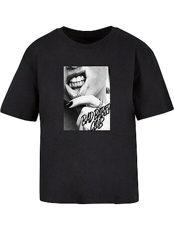 Miss Tee - T-shirt motif/style Lèvre tatouée