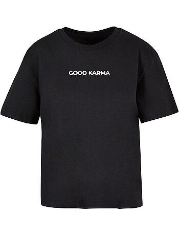 Miss Tee - T-shirt motif/style papillon KARMA
