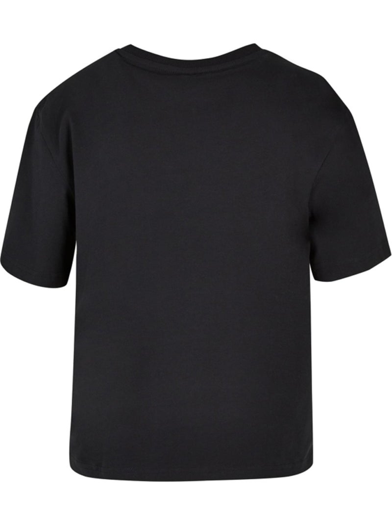 Miss Tee - T-shirt motif/style roses F*CKING Noir - Kiabi