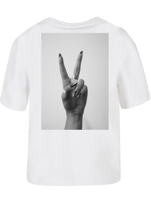 Miss Tee - T-shirt PEACE HAND - Kiabi Miss Tee - T-shirt PEACE HAND - Kiabi