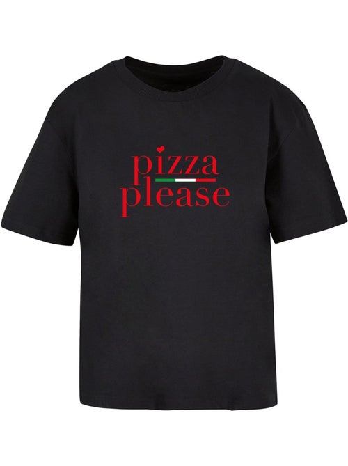Miss Tee - T-shirt PIZZA PLEASE - Kiabi Miss Tee - T-shirt PIZZA PLEASE - Kiabi