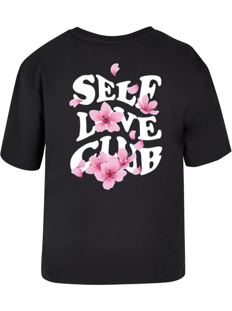 Miss Tee - T-shirt SELF LOVE CLUB Noir - Kiabi
