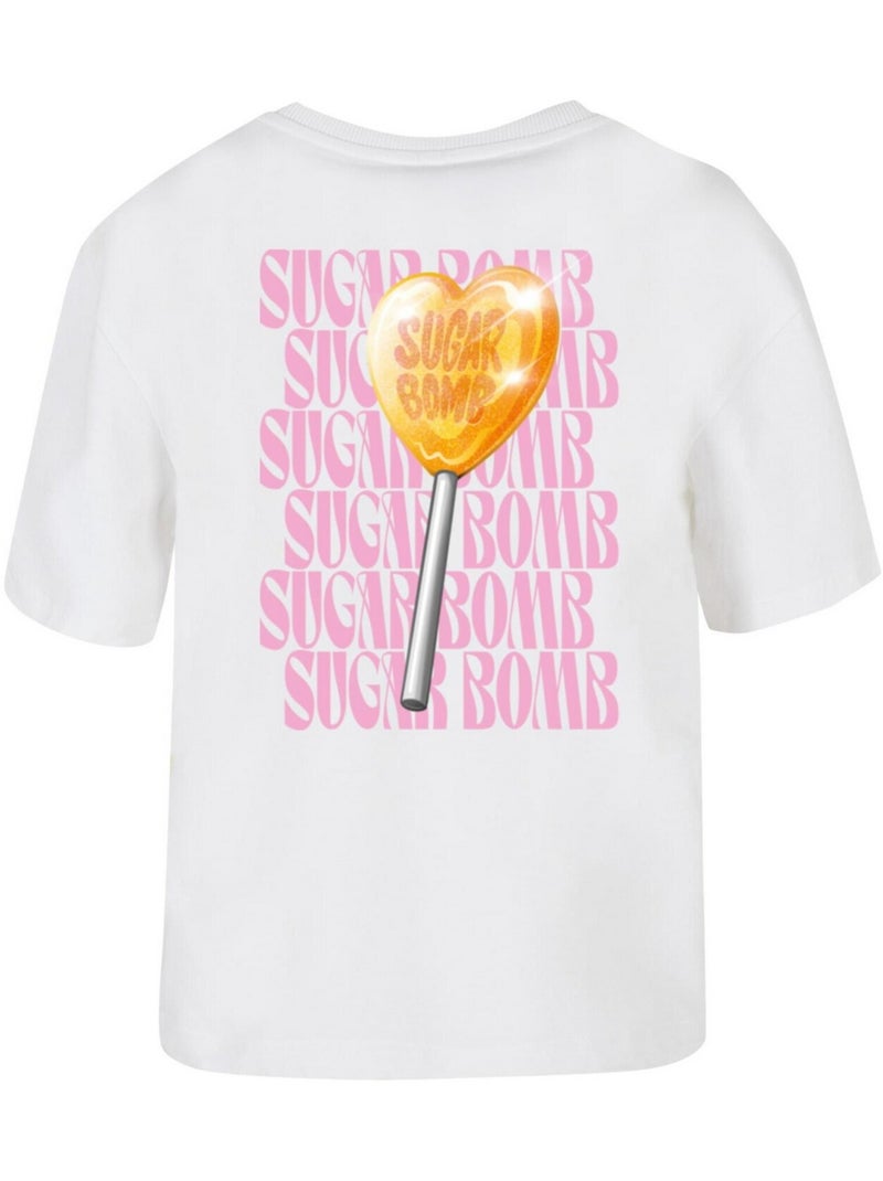Miss Tee - T-shirt SUGAR BOMB Blanc - Kiabi