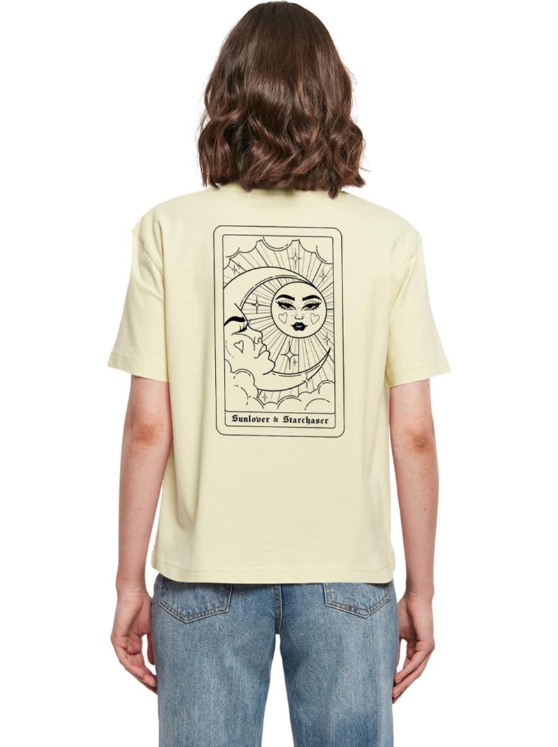 Miss Tee - T-shirt SUNLOVER STARCHASER Jaune clair - Kiabi