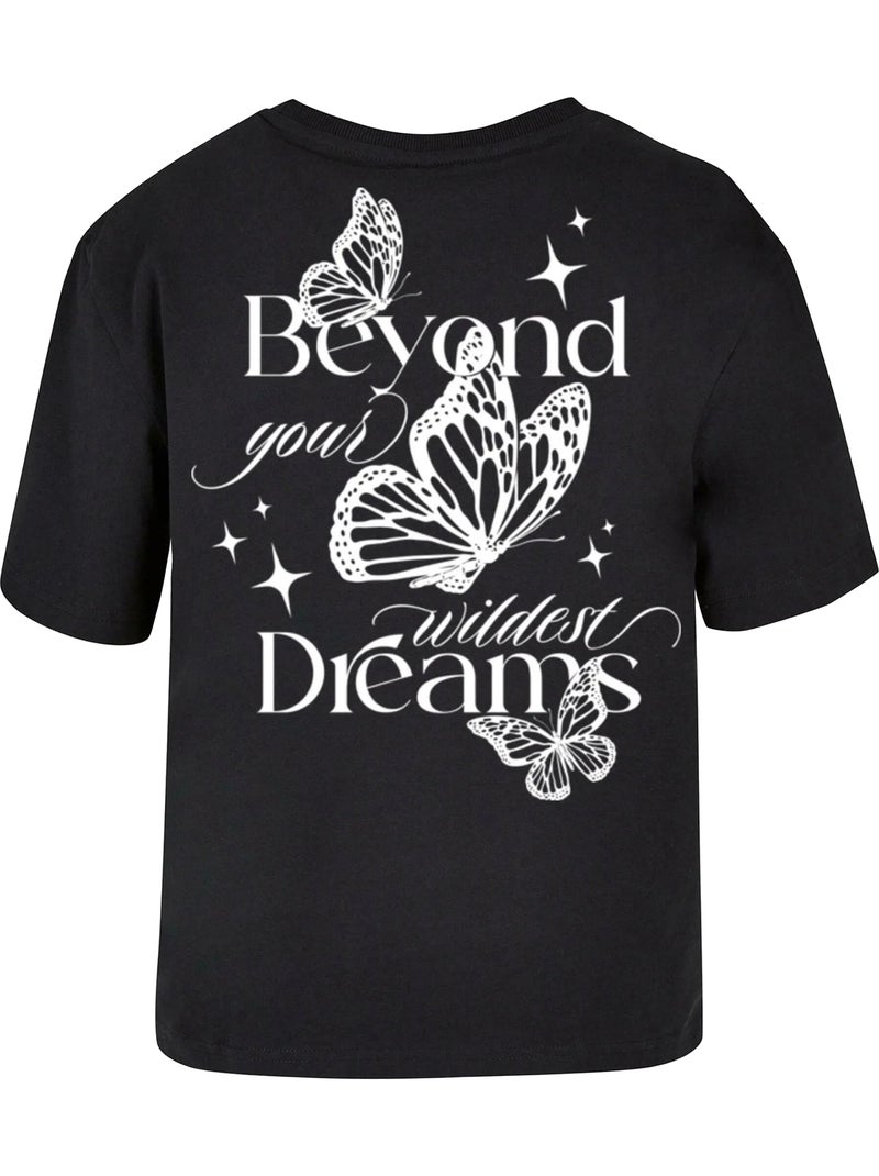 Miss Tee - T-shirt WILDEST DREAMS Noir - Kiabi