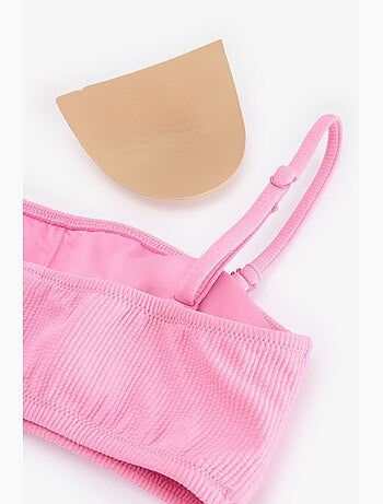 Missa haut de bikini bandeau texturé penti