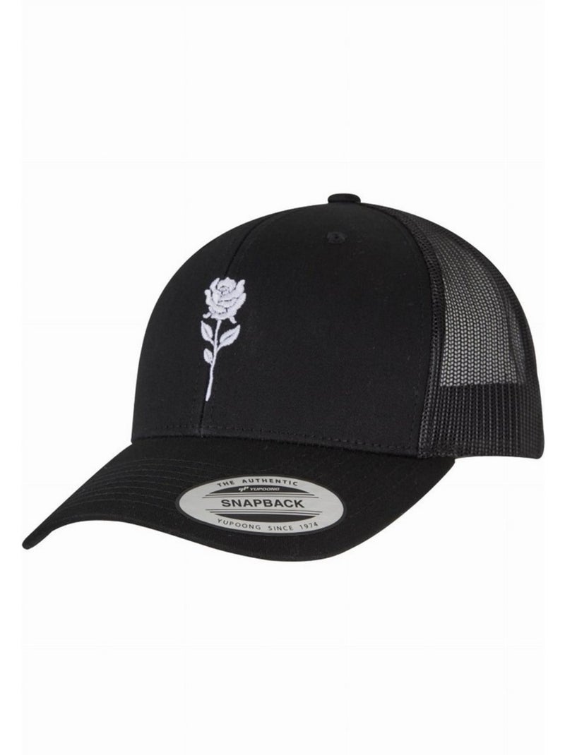Mister Tee - Casquette trucker motif/style rose RETRO Noir - Kiabi