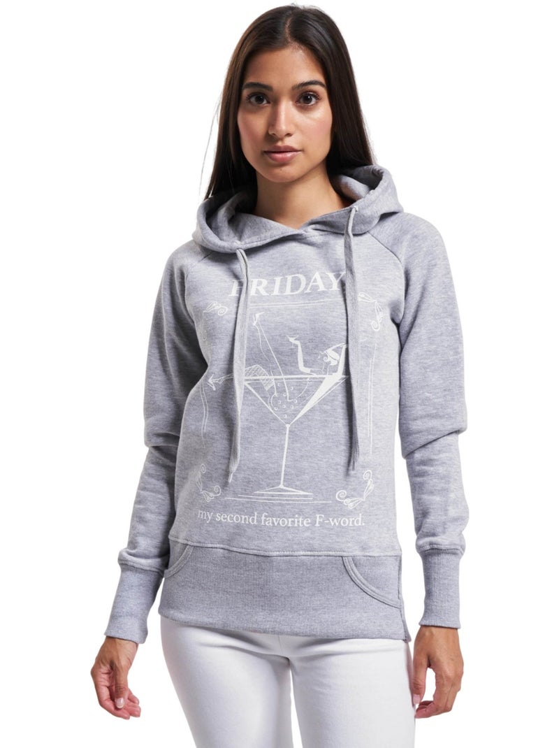 Mister Tee - Sweat à capuche F-WORD Gris - Kiabi