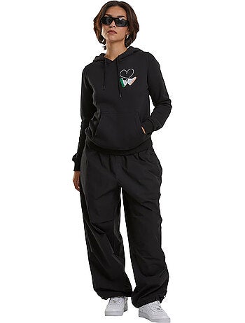 Mister Tee - Sweat à capuche motif/style brodé DAMEN KICKS LOVE