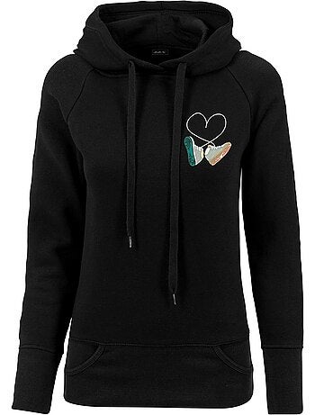Mister Tee - Sweat à capuche motif/style brodé KICKS LOVE