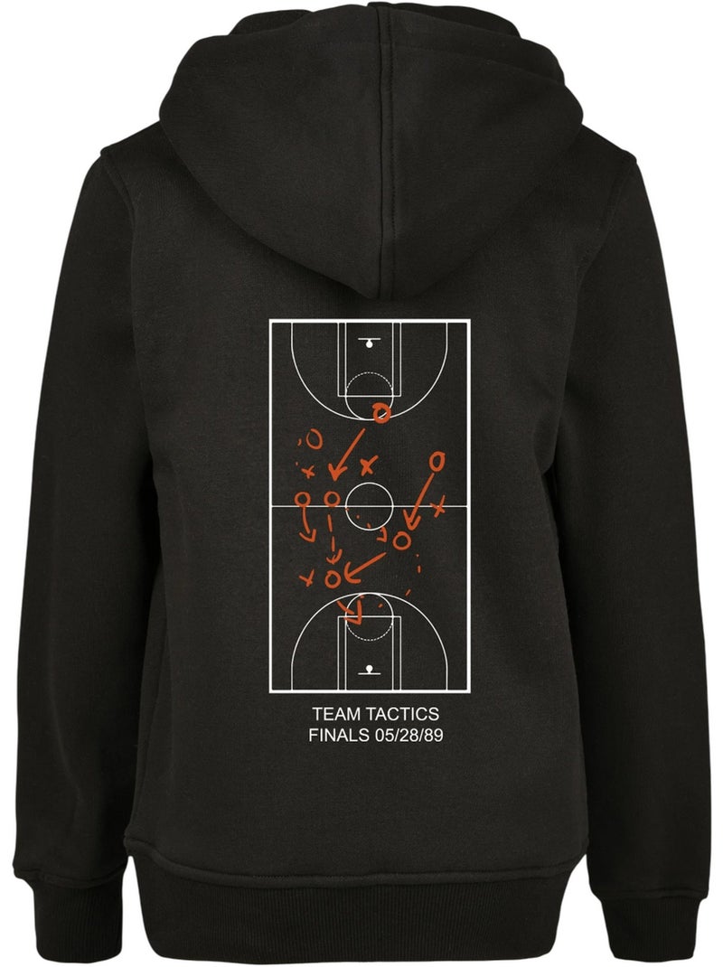 Mister Tee - Sweat à capuche motif/style imprimé au dos TEAM TACTICS Noir - Kiabi