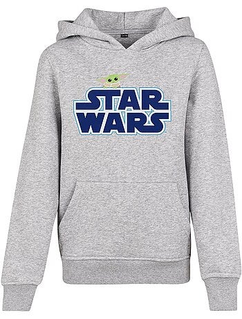 Mister Tee - Sweat à capuche motif/style La Guerre des étoiles (Grogu)