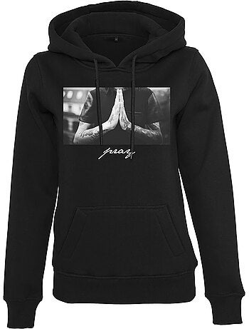 Mister Tee - Sweat à capuche motif/style Prière