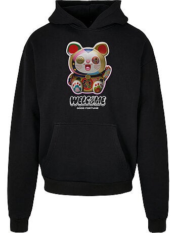 Mister Tee - Sweat à capuche WELCOME CAT