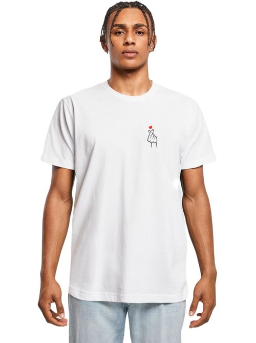 Mister Tee - T-shirt motif/style cœur de doigts 2.0 - Kiabi