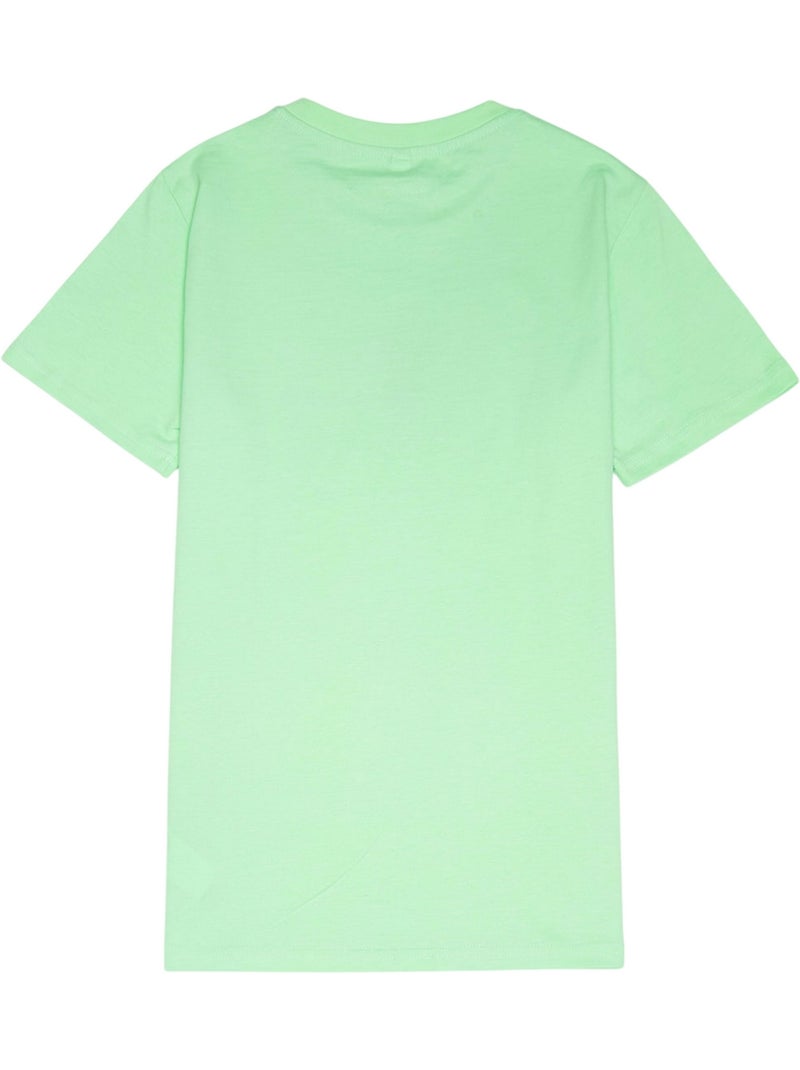 Mister Tee - T-shirt motif/style croquis LA Vert pastel - Kiabi