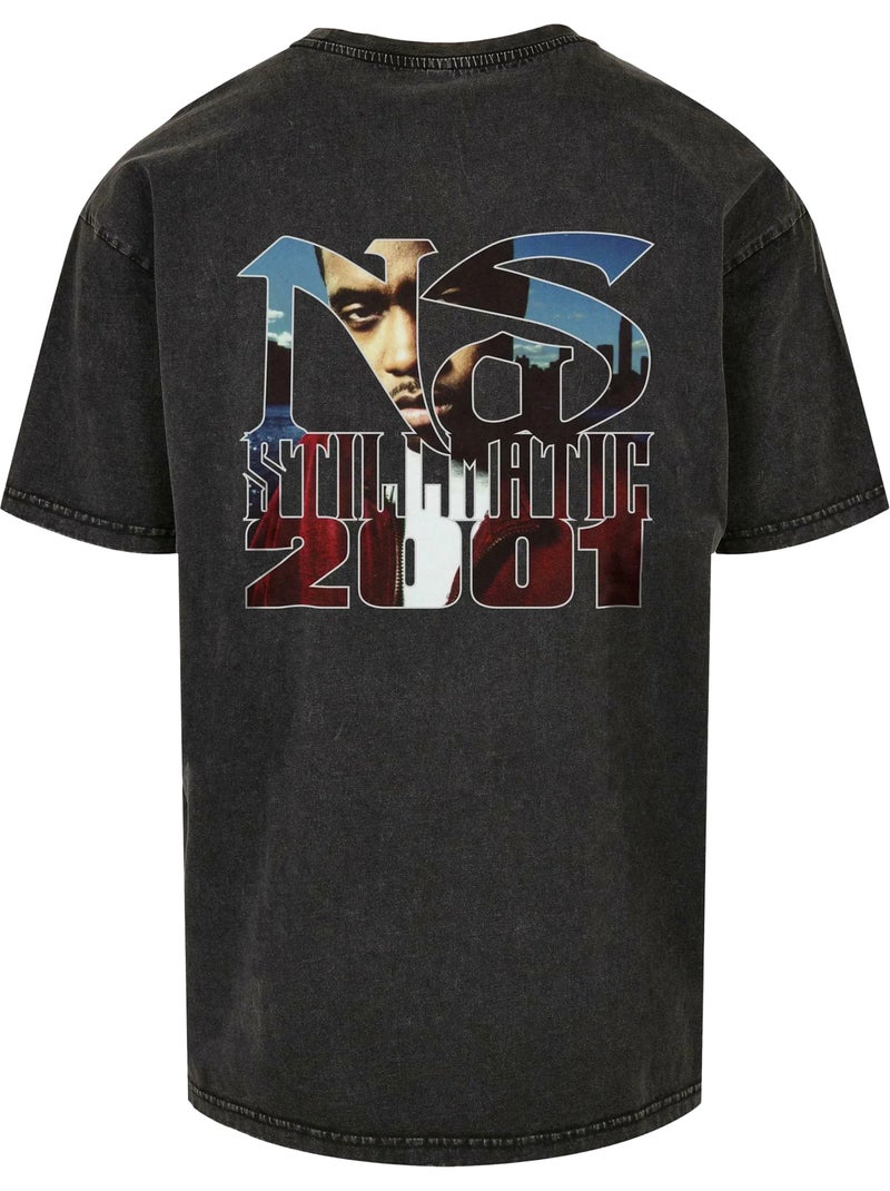 Mister Tee - T-shirt motif/style Nas STILLMATIC Noir - Kiabi