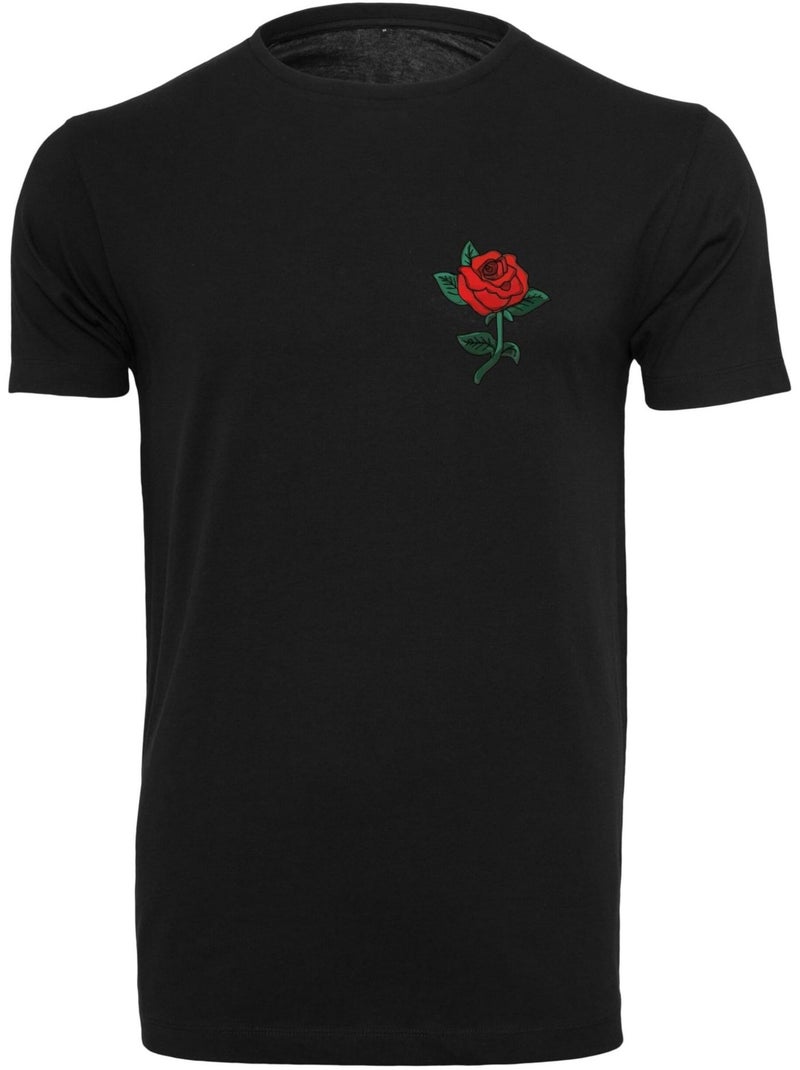 Mister Tee - T-shirt motif/style rose Noir - Kiabi