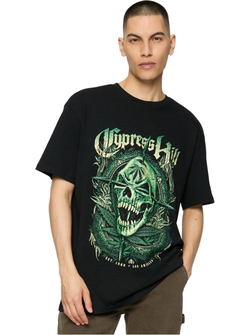 Mister Tee - T-shirt motif/style visage de crâne CYPRESS HILL - Kiabi
