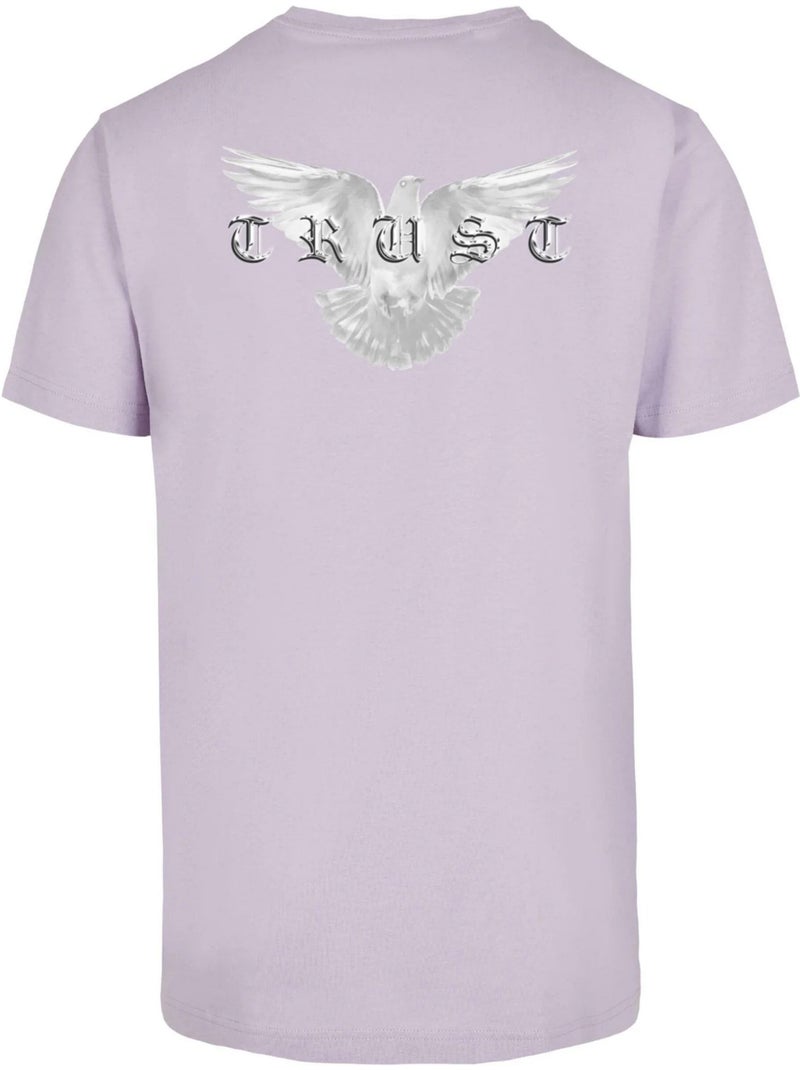 Mister Tee - T-shirt TRUST DOVE Mauve lilas - Kiabi