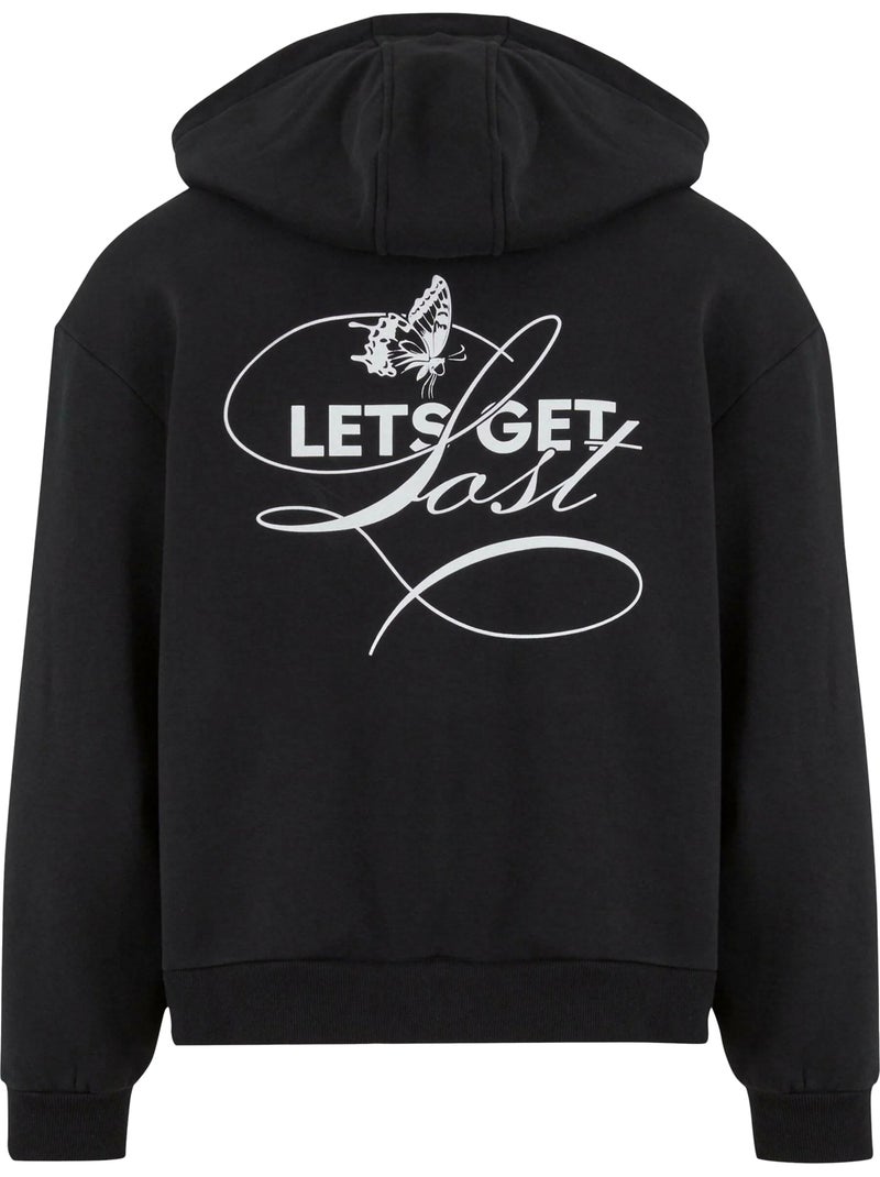 Mister Tee - Veste à capuche LETS GET LOST Noir - Kiabi