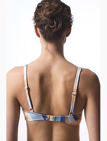 Misty hot haut de bikini à motif ethnique et perles penti