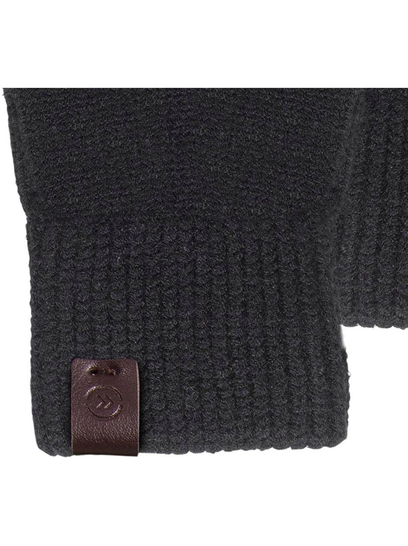 Mitaines au toucher ultra doux homme Noir - Kiabi