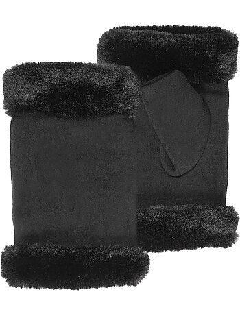 Mitaines avec bordure imitation fourrure fille Isotoner