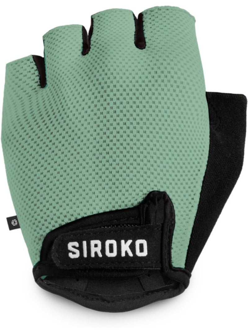 Mitaines de vélo cyclisme homme et femme aero Vert - Kiabi