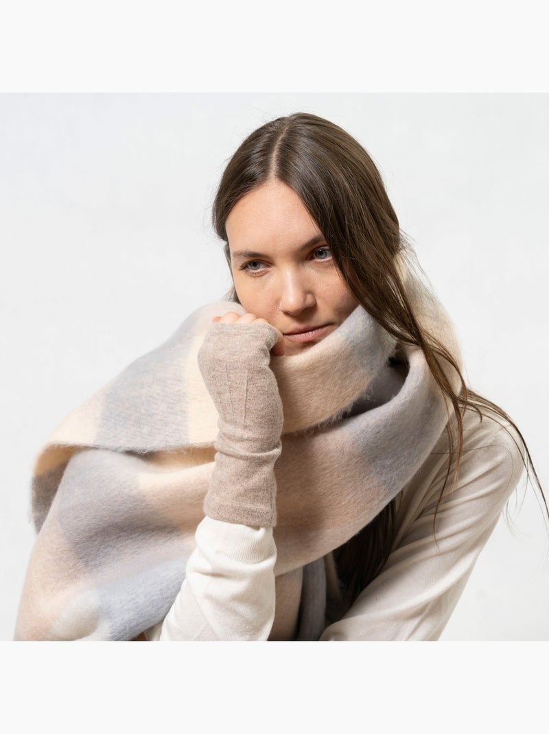 Mitaines en laine - non doublées femme Beige - Kiabi