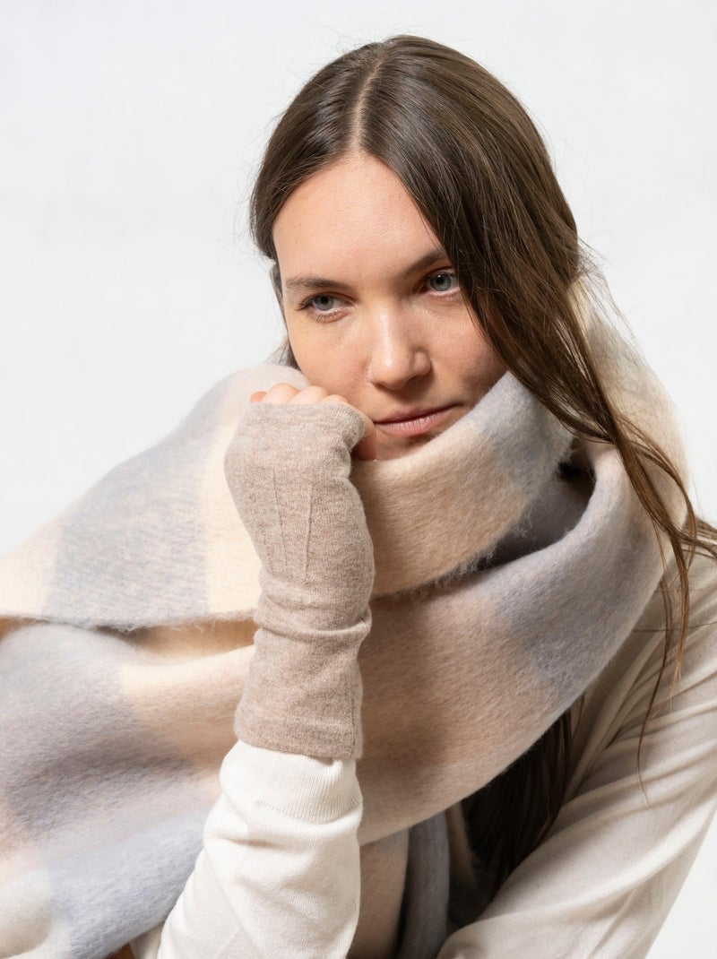Mitaines en laine - non doublées femme Isotoner Beige - Kiabi