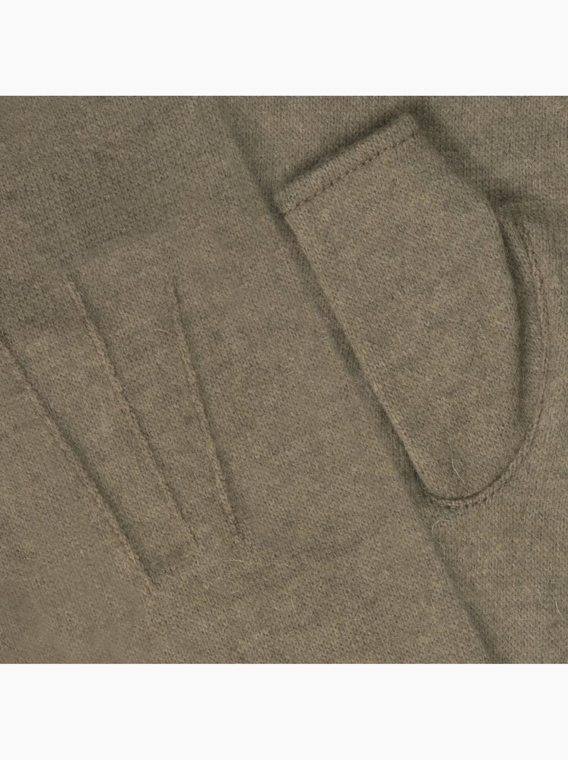 Mitaines en laine - non doublées femme Kaki - Kiabi