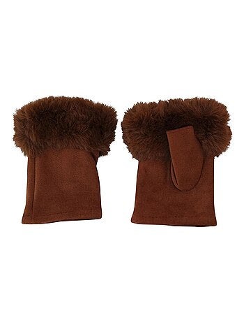 Mitaines fausse fourrure ISOTTA