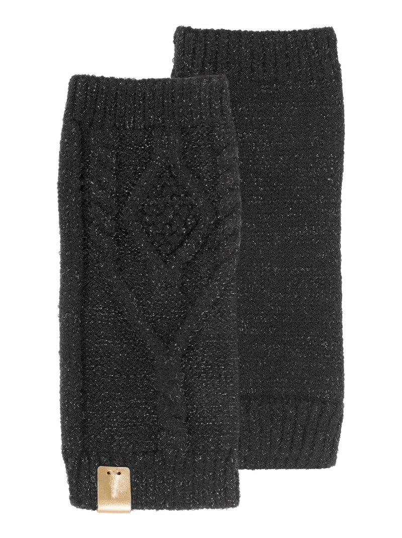 Mitaines femme maille soft touch lurex noir Isotoner Noir - Kiabi