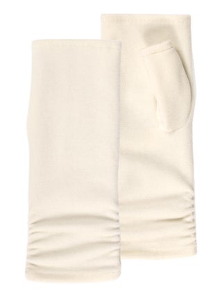 Mitaines femme polaire recyclée blanc Isotoner