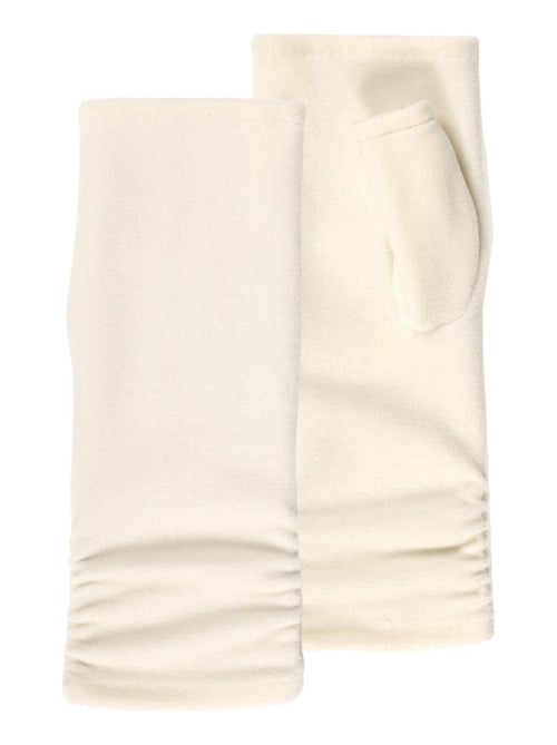 Mitaines femme polaire recyclée blanc Isotoner - Kiabi
