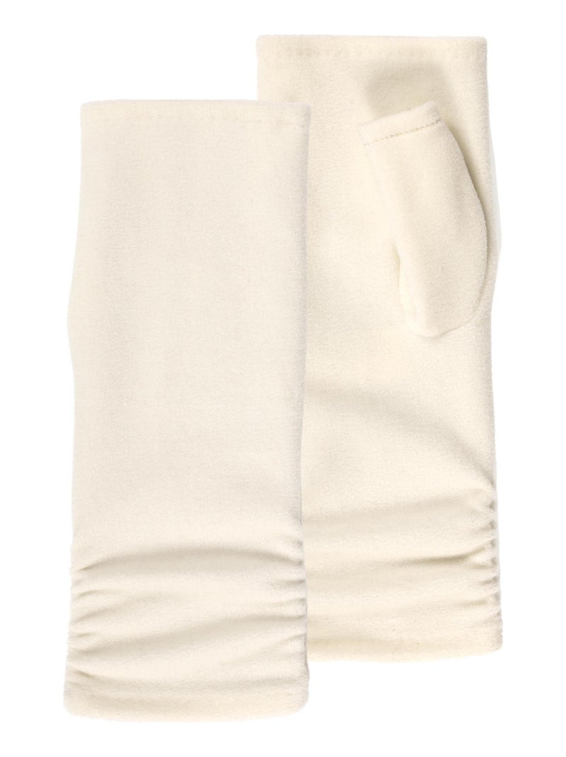 Mitaines femme polaire recyclée blanc Isotoner Blanc - Kiabi