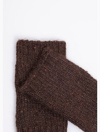 Mitaines maille brillante avec sequins - AFIBEL