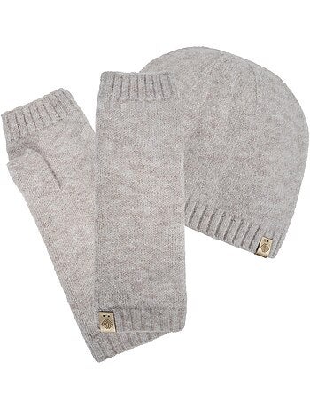 Mitaines maille soft touch effet cachemire taille unique extensible femme isotoner